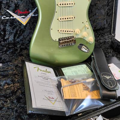 Fender Custom Shop 1959 Stratocaster Journeyman Relic, Time Machine Series, AAA Rosewood FB, Sage Green Metallic image 3