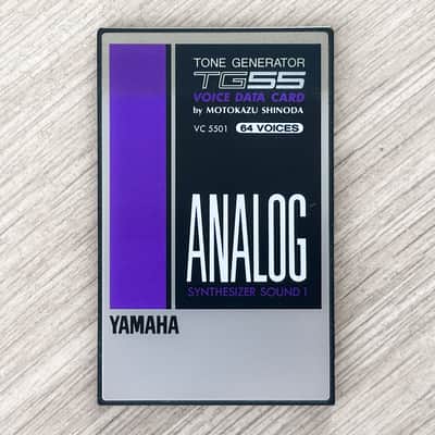 Yamaha SY55 / TG55 VC5501 Voice ROM Data Card // ANALOG // Motokazu Shinoda