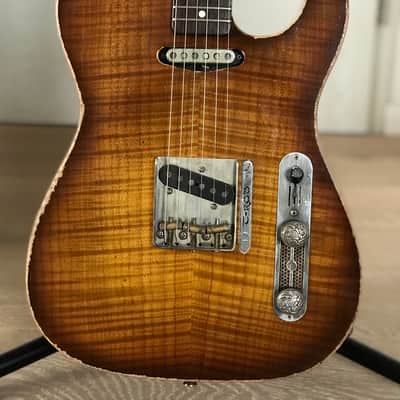 Scala Guitars (Leo Scala) T-Rod 5A Flamed Maple Top  Sound Vented Top, Arcane Pickups! Boutique Custom Shop image 11