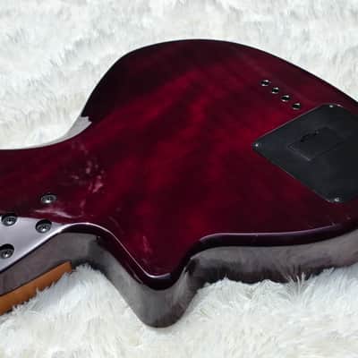 2010 Epiphone Zenith Bass Guitar - Mint - Gorgeous Flame Maple Top image 11