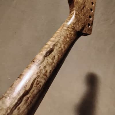 EXHIBITION GRADE BIRDSEYE MAPLE STRAT GUITAR NECK FITS FENDER & WARMOTH image 12