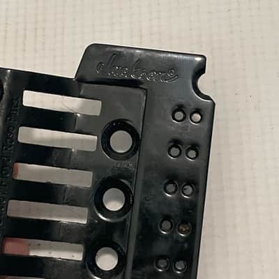 2000's Japan Jackson Licensed JT-580LP Floyd Rose Tremolo Bridge Black Base Plate image 3