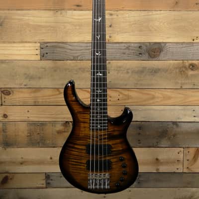 PRS Grainger 5 5-String Bass Black Gold Burst w/ Case image 4