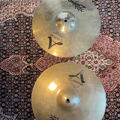 Zildjian 14" A Custom Hi-Hat Cymbals (Pair) 1991 - Present - Brilliant image 1