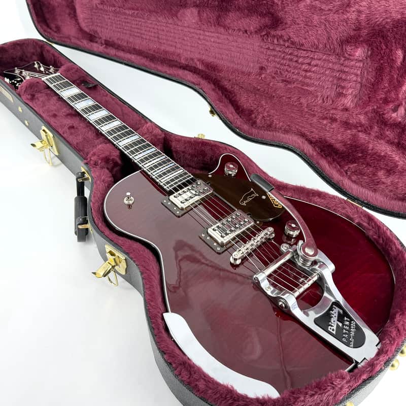 2026 Gretsch Nigel Hendroff Penguin G6134TFM-NH - Dark Cherry Metallic Flame image 1