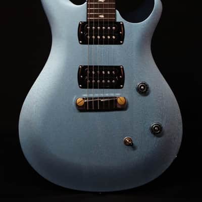 PRS SE CE24 Standard Stoptail Satin, Ice Blue Metallic image 1