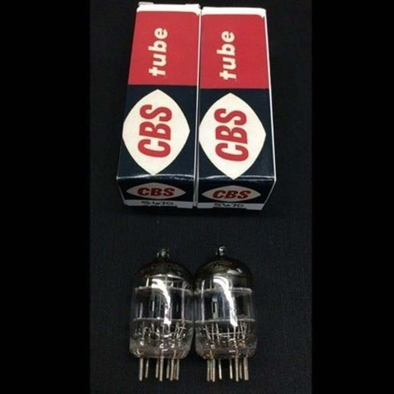 MATCHED PAIR CBS Black Plate 5670 O Getter Headphone Amp VACUUM TUBES 9.9512 image 1