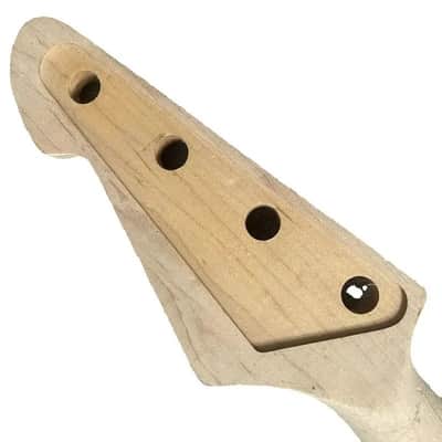 DIY Project Unfinished 4 String Bass Maple Neck Rosewood Fingerboard image 4