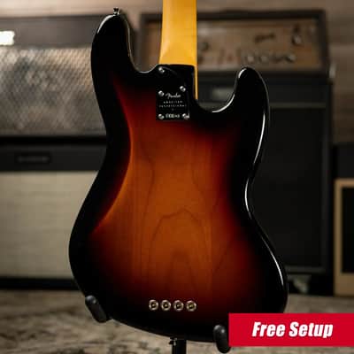 Fender American Professional II Left-Handed Jazz Bass - 3-Color Sunburst with Hardshell Case image 2