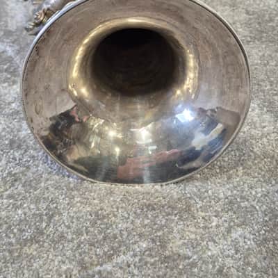 Miraphone Silver Trumpet - Bb Trumpet - Fair w/ Hard Case image 8