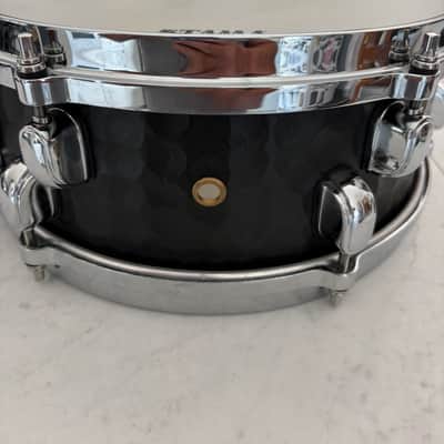 Tama MP125ST 5x12" Mike Portnoy Melody Master Signature Steel Snare Drum 2010s - Hammered Black image 2
