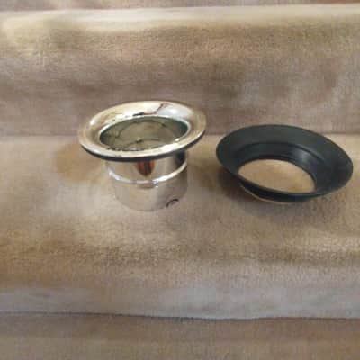 KickPort Acoustical chrome bass drum port hole cone w/ gasket mint! image 2