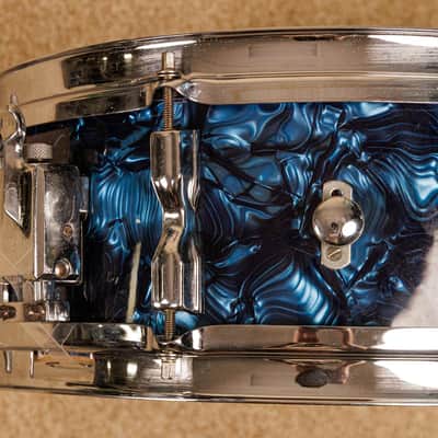 1960s MIJ Blue Diamond Pearl Drum Set 14x20 8x12 14x14 and 5x14 image 13
