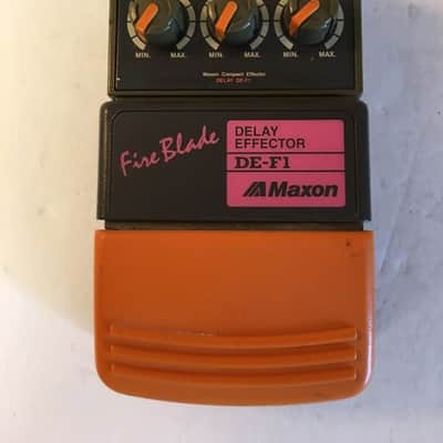 Maxon DE-F1 Fire Blade Digital Delay Rare Vintage Guitar Effect Pedal MIJ Japan image 1