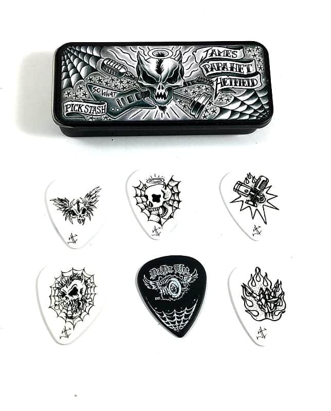 Dunlop JPH01T088 James Hetfield Signature .88mm Guitar Pick Tin (6