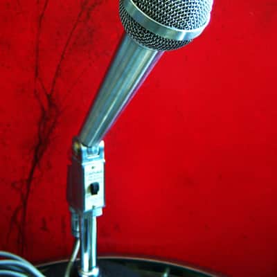 Vintage 1960's Calrad DM63 dynamic omni-directional microphone Dual Z / Hi Z harp mic w cable Olson Lafayette image 2