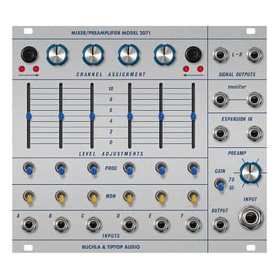 TipTop Audio 207t Mixer/Preamp Eurorack Module (Buchla) image 2