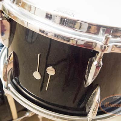 Vintage Early 60's Sonor Teardrop Black Sparkle Jazz drums 3-piece image 3