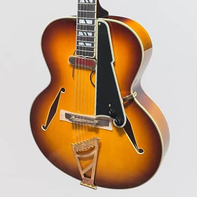 D'Angelico Excel Style B Hollow-body Archtop Electric Guitar - Dark Iced Tea Burst image 3
