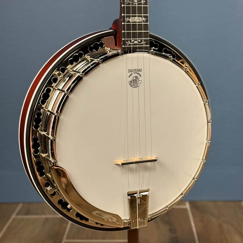 Custom Deering Sierra Maple 5-String Banjo Dark Eagle II Stain image 1