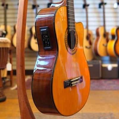 Oscar Schmidt OC11CE Classical Acoustic-Electric Guitar 2012 w/Hard Case image 2