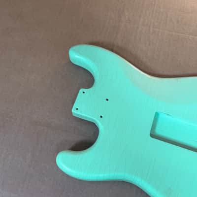 1873g Kohlin Guitars S-Type Roasted Pine replacement body Aged Nitro Relic Vintage Surf Green Made in Sweden image 8