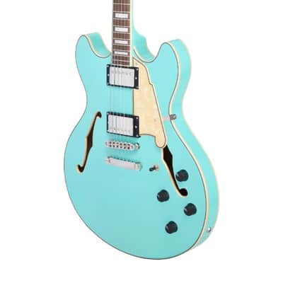 D'Angelico Guitars DAPDCSGRNS Premier DC Electric Guitar, Surf Green w/ Gig Bag image 2