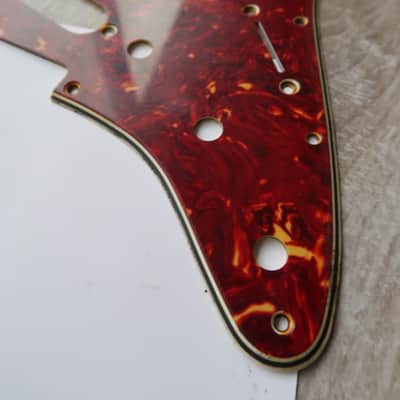 62 Fender Stratocaster celluloid tortoise pickguard AVRI USA 1960 thru 1962 strat guard image 6