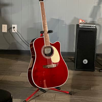 Takamine JJ325SRC, John Jorgenson, Gloss Red Stain W/ Free Shipping image 2