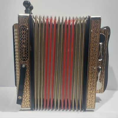 Hohner HA-114 Model 2-Bass Spoon 10-Treble Button 4-Stop "C" Diatonic Accordion image 7