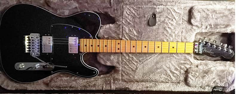 Fender American Ultra Luxe Telecaster Floyd Rose HH 2021 - 2024 - Mystic Black