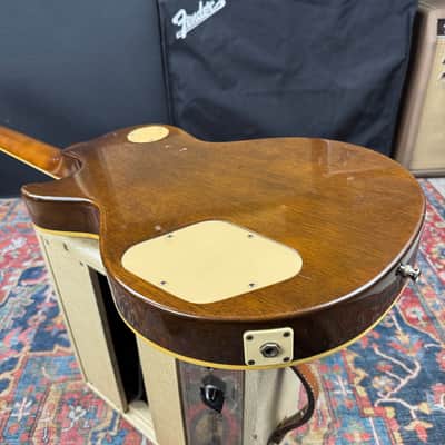 *Video* Aria Pro II Les Paul Gold Top Model LS600 Slab Mahogany - 1980 image 18