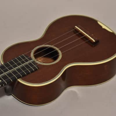 c.Late 1920s Martin Style 3 Soprano Ukulele Mahogany image 7