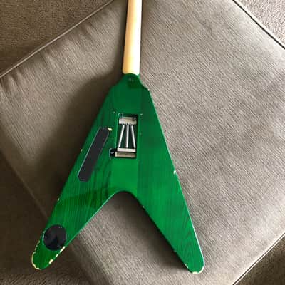 Esp  Logan mader custom shop  1996 Green V image 7
