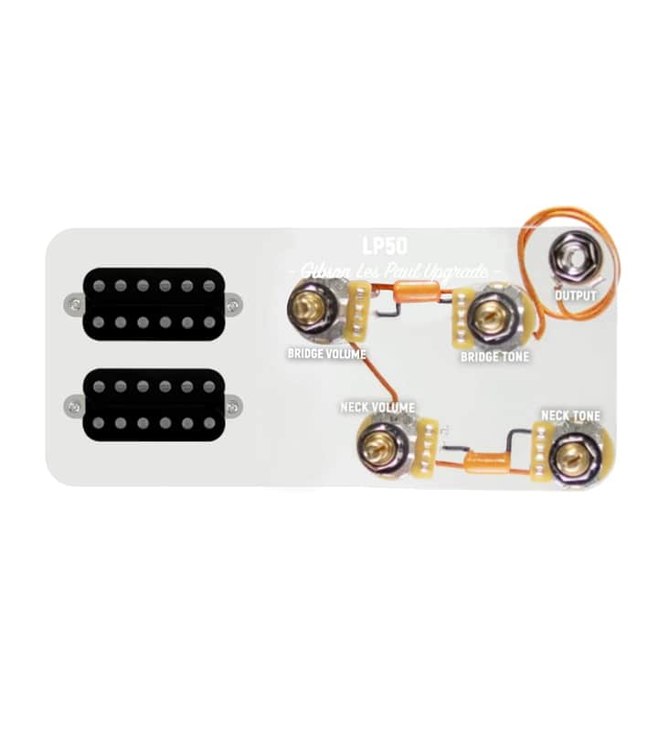 920D Custom Combo Kit for Les Paul With Uncovered Cool Kids Humbuckers and LP50-L Wiring Harness image 1