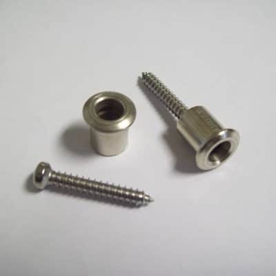 Buttons (2) For Dunlop Flush Mount Strap Locks - NICKEL