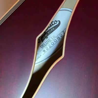 D'Angelico Deluxe DC (335) Satin Trans Wine P90 image 11
