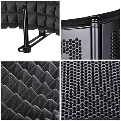 Foldable Microphone Acoustic Isolation Shield image 5