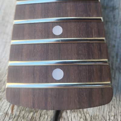 21 fret classic ST Guitar Neck Replacement, Steel Frets, bone nut image 4