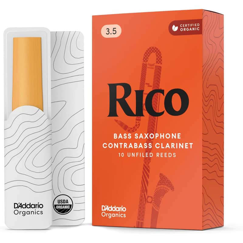 D'Addario Contrabass Clarinet Reeds, Strength 3.5 - 10-pack image 1
