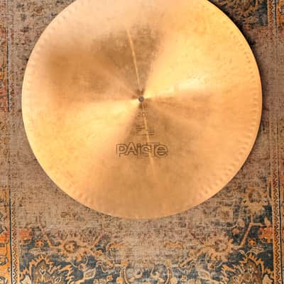 VINTAGE Paiste 602 FLAT RIDE 20” Medium ICONIC Controlled Mellow Incredible Definition! Black Label 2398 g image 2