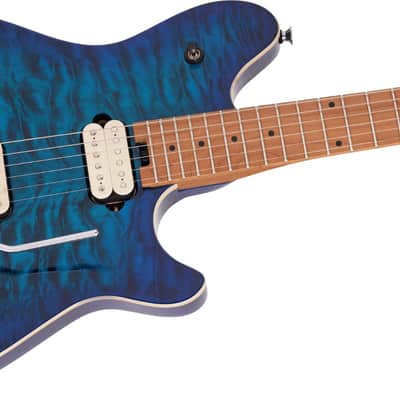 EVH Wolfgang Special QM Electric Guitar. Baked Maple Fingerboard, Chlorine Burst image 7