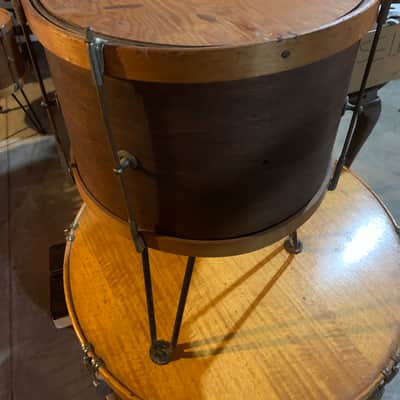 Unknown 10x14 Vintage Field Snare Pre 1940 Mahogany image 1