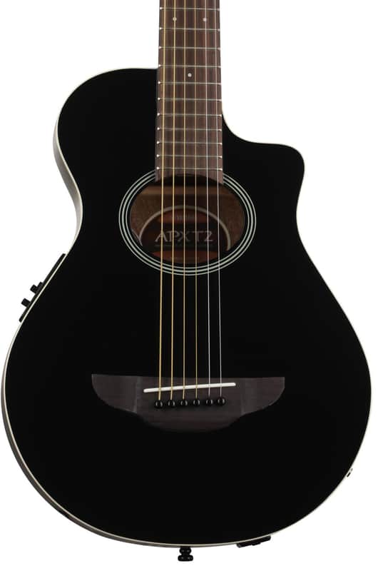 Yamaha APXT2 3/4-size Thinline Cutaway Acoustic-electric Guitar - Black image 1
