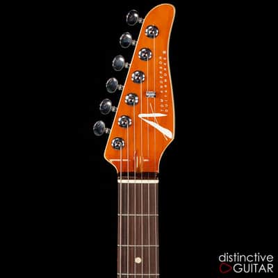 Tom Anderson Drop Top HSS Figured Walnut Honey Burst Shaded Edge image 4