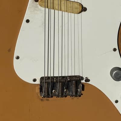 Fender Musicmaster 1964 - really cool vibey Desert Sand like a mini Strat w/a fat neck ! image 11