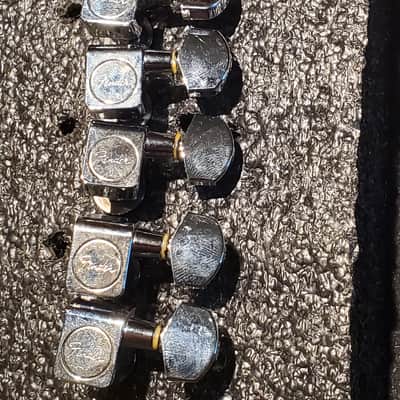 (#T442) Fender Six In Line Die-Cast Chrome Tuners image 1
