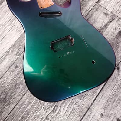 Havok Hard Tail Chameleon 2pc Mahogany Guitar S type, HS config Custom Guitar Body. 80' style image 2