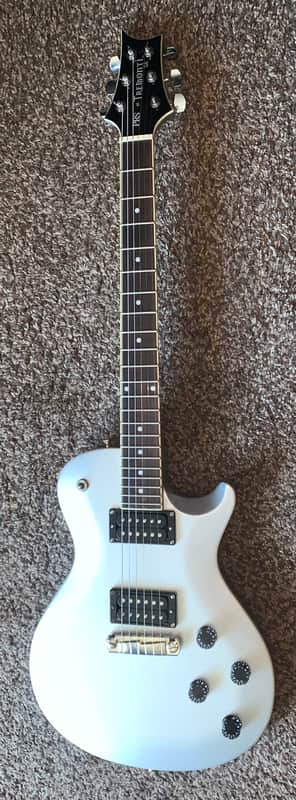 PRS SE Mark Tremonti single cut silver electric guitar with gigbag image 1