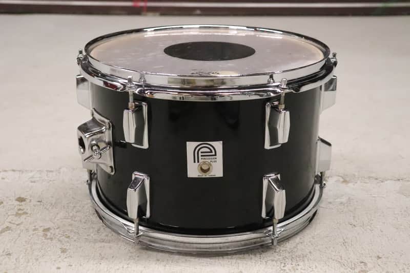 Percussion Plus 8x12 Rack Tom Drum Black image 1